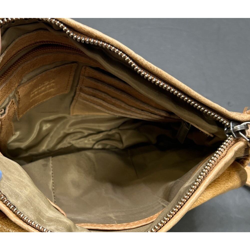 Latico NJ USA Malta Leather Crossbody Handbag Brown / Cognac Small Soft Leather - Picture 7 of 10